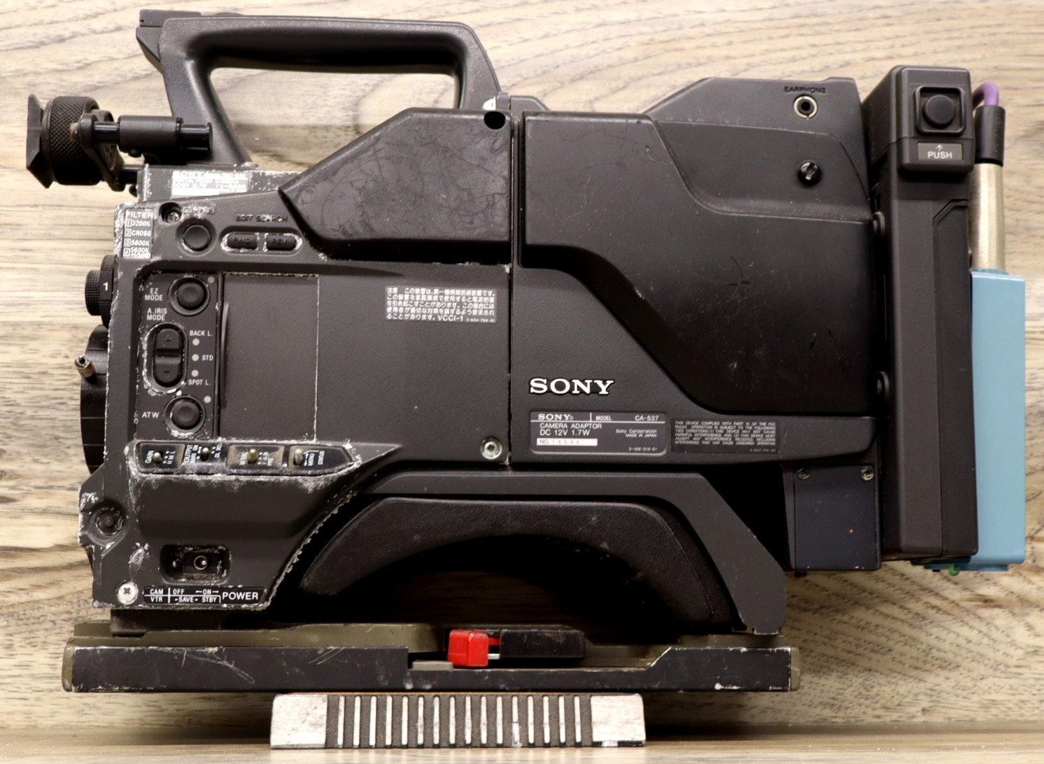 Sony Vintage Pro Camera CA-537 Adapter UNTESTED NO LENS