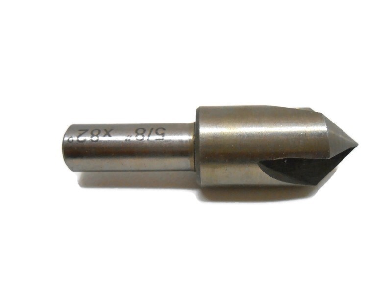 5/8" 82 Degree 3 Flute High Speed Steel Countersink Center Reamer