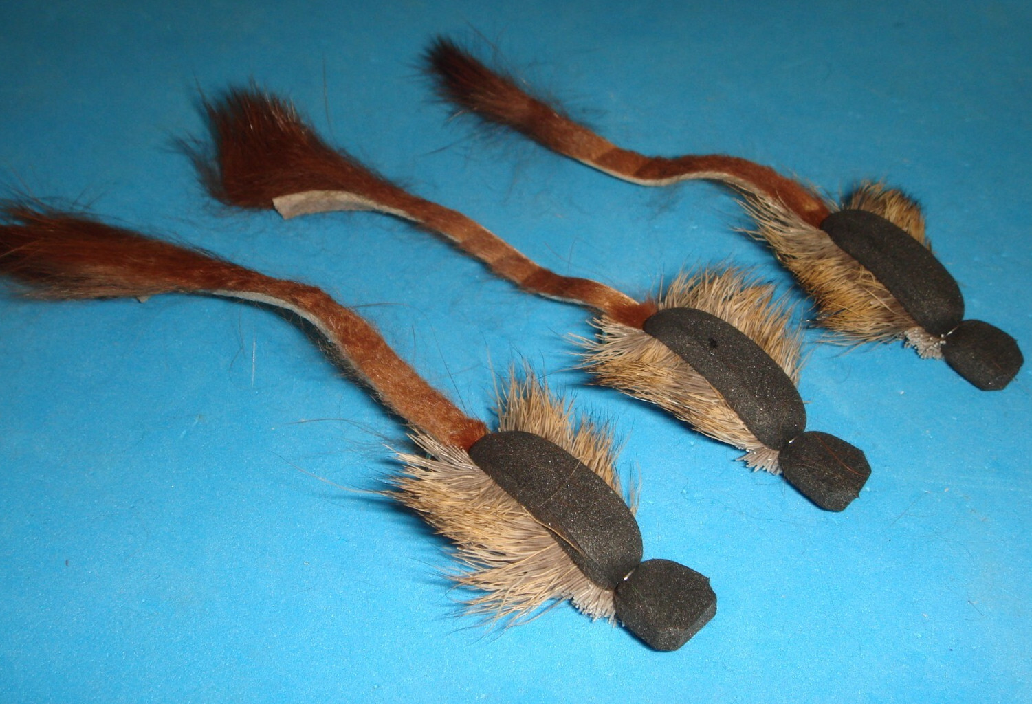 FLY FISHING FLIES - Natural MORRISH MOUSE size #6 (3 pcs.)