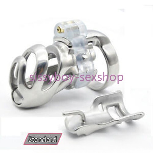 New Male Stainless Steel Chastity Cage Belt Piercing PA Hook Pad Locking Device