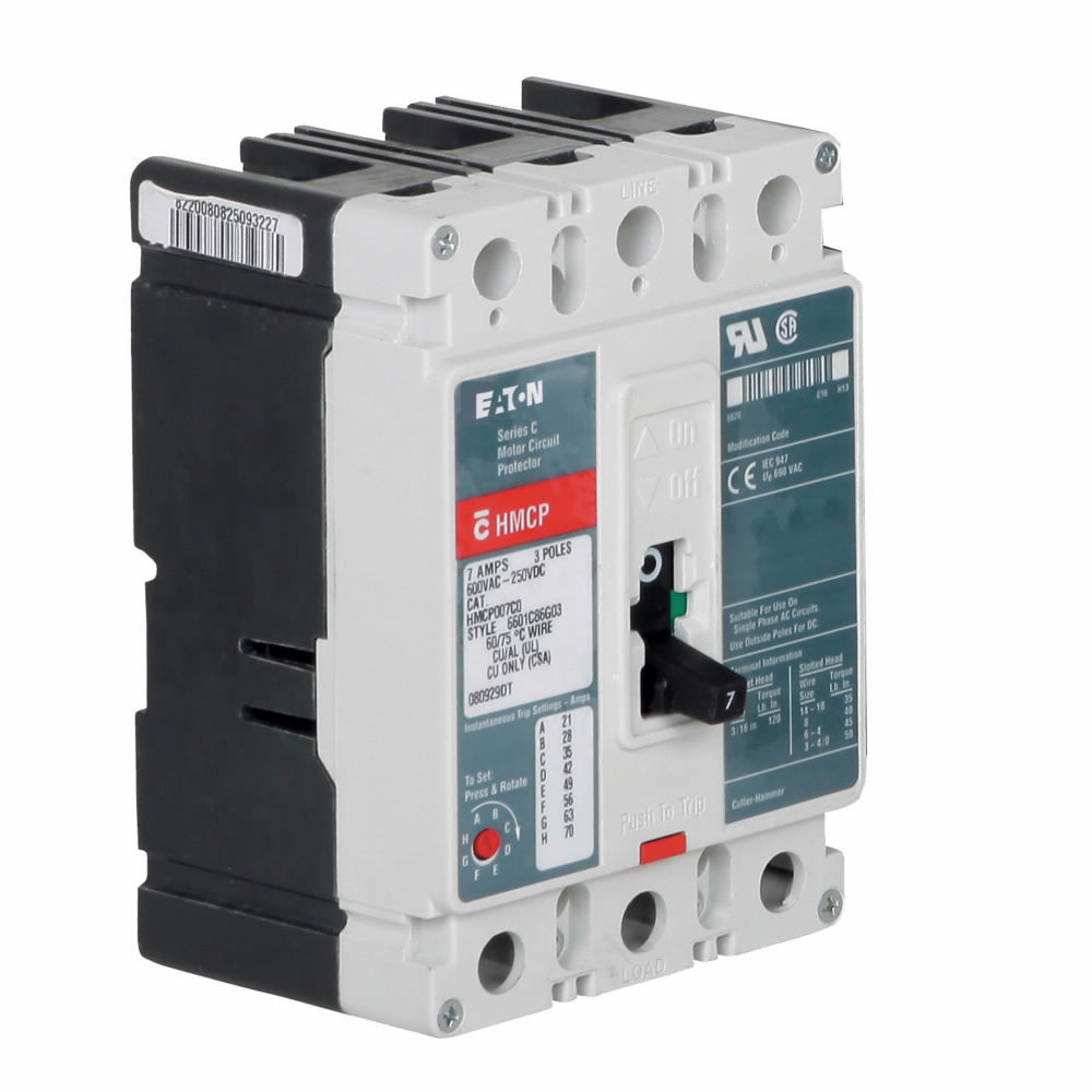 NIB - Eaton - HMCP030H1C - Molded Case Circuit Breaker - 30A, 3-Phase, 600V