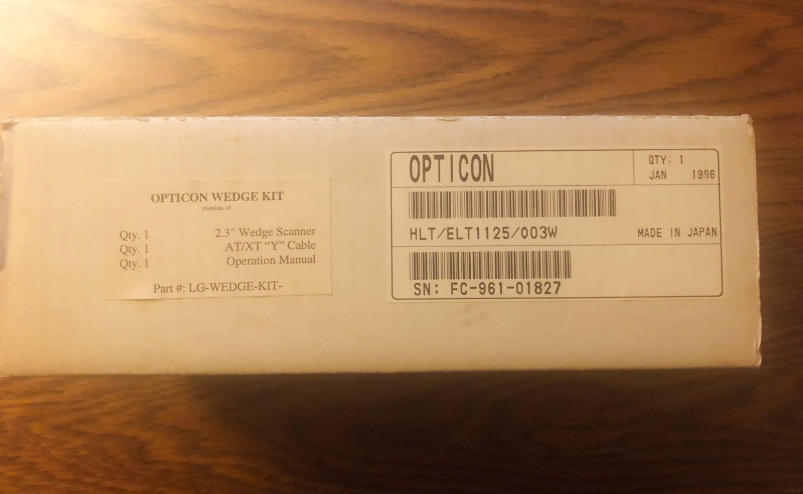 Opticon Hand-Held CCD Wedge Interface 25-WEDGE-06 Ver 5.0 Barcode Scanner Reader
