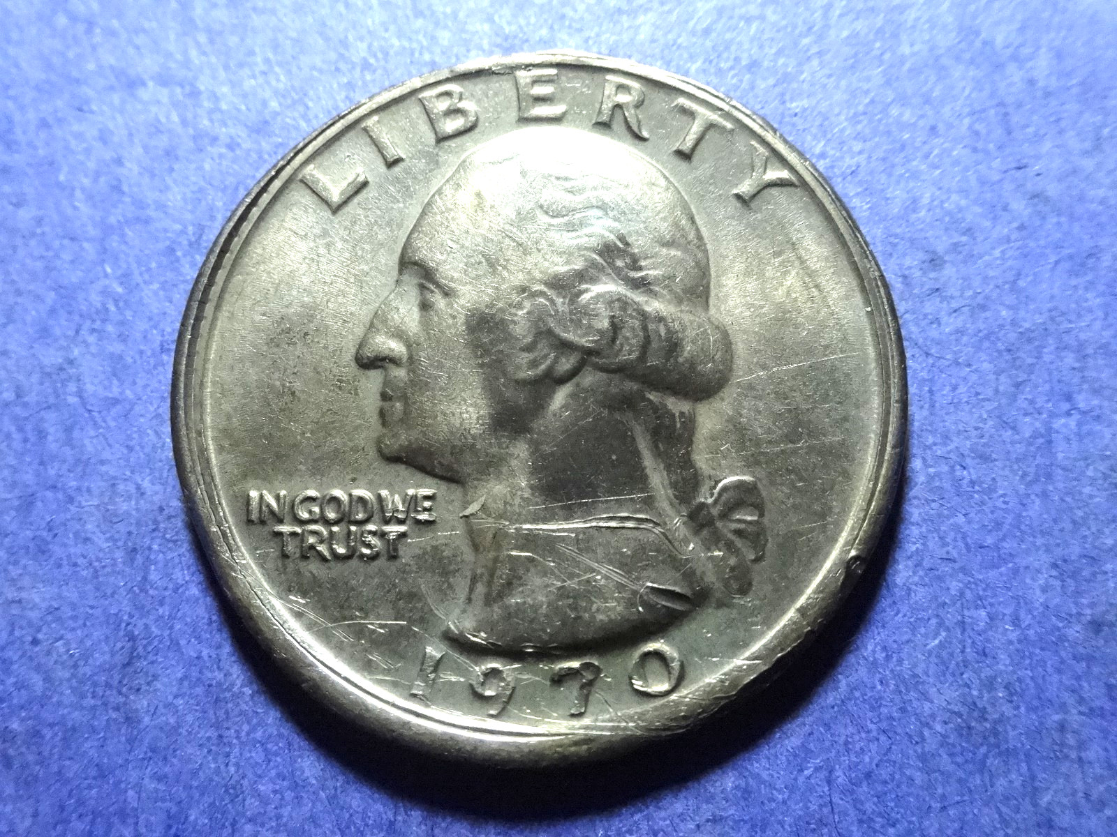 1970 Washington Quarter Partial Collar