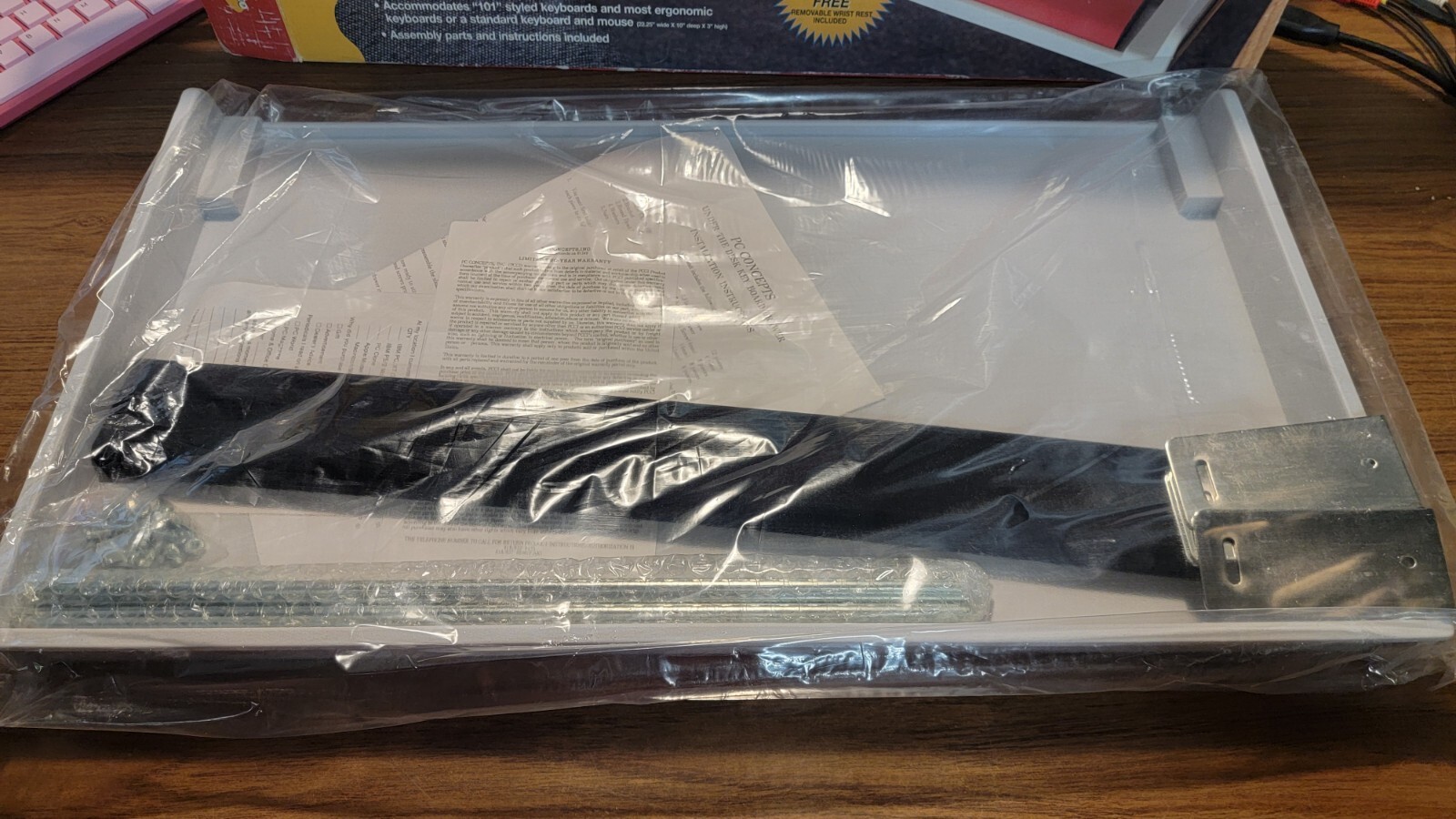 PC Concepts 82105 Ergonomic Under Desk Keyboard Drawer
