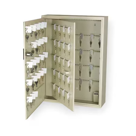 Key Control Cabinet, Steel, Beige, 500 Key Capacity, 2Net8