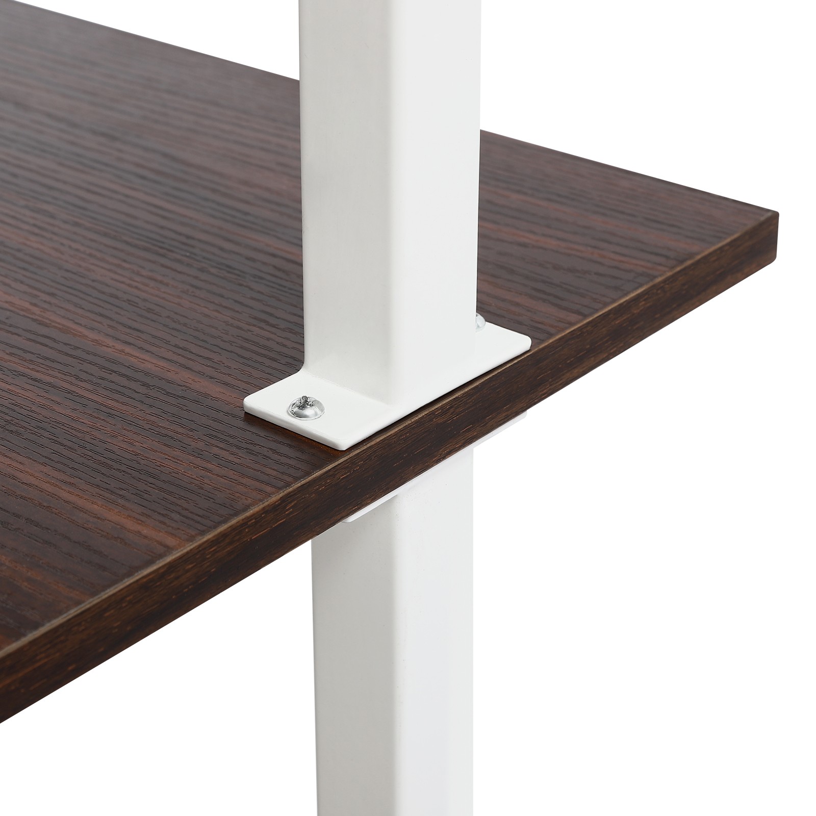 3 Tiers Computer Desk Wall Mounted Storage Shelf 72.5" Work Table W/ Power Strip