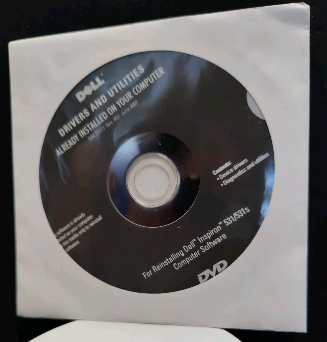 Dell Drivers and Utilities (Already Installed) Software Disc - 6/2007 Sealed