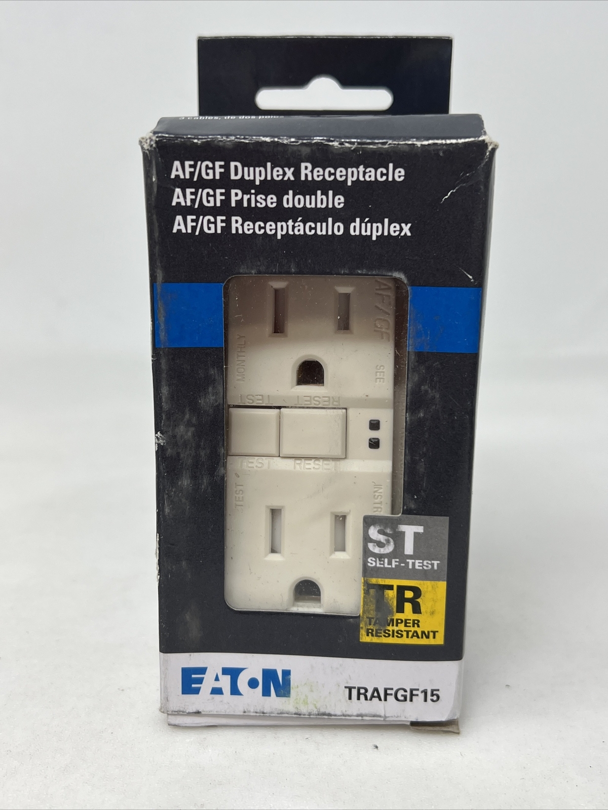 Eaton AF/GF Duplex Receptacle Self-Test Tamper Resistant #TRAFG15