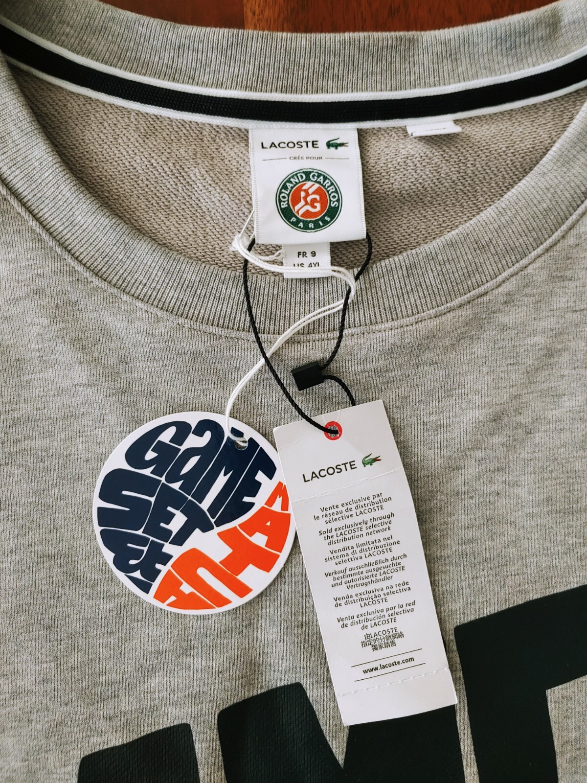 Lacoste Long Sleeve Game Set Match Graphic Sweatshirt SH3346
