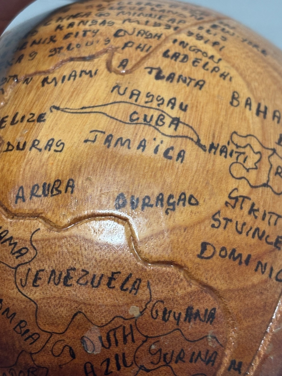 Handmade Rustic Terrestrial World Globe 14" Rotating Decorative