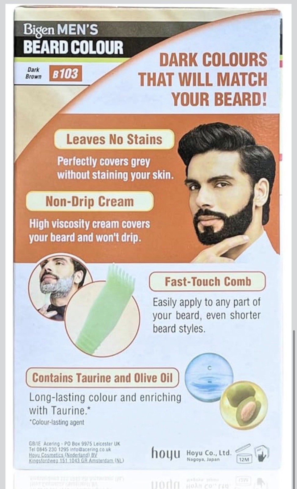 Bigen Mens Beard Colour, 40g - Dark Brown 103