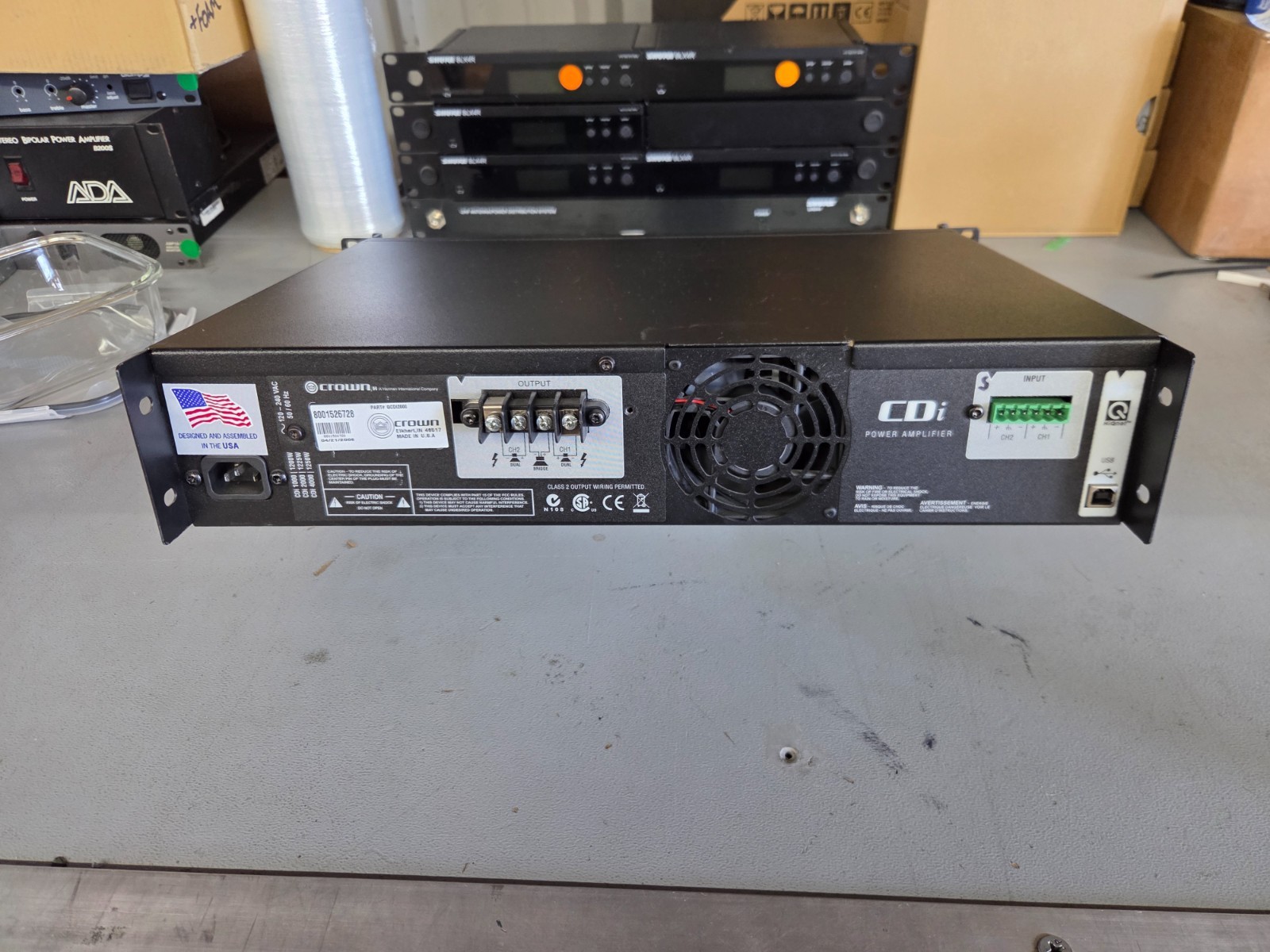 Crown CDi 2000 2-Channel 70V Power Amplifier