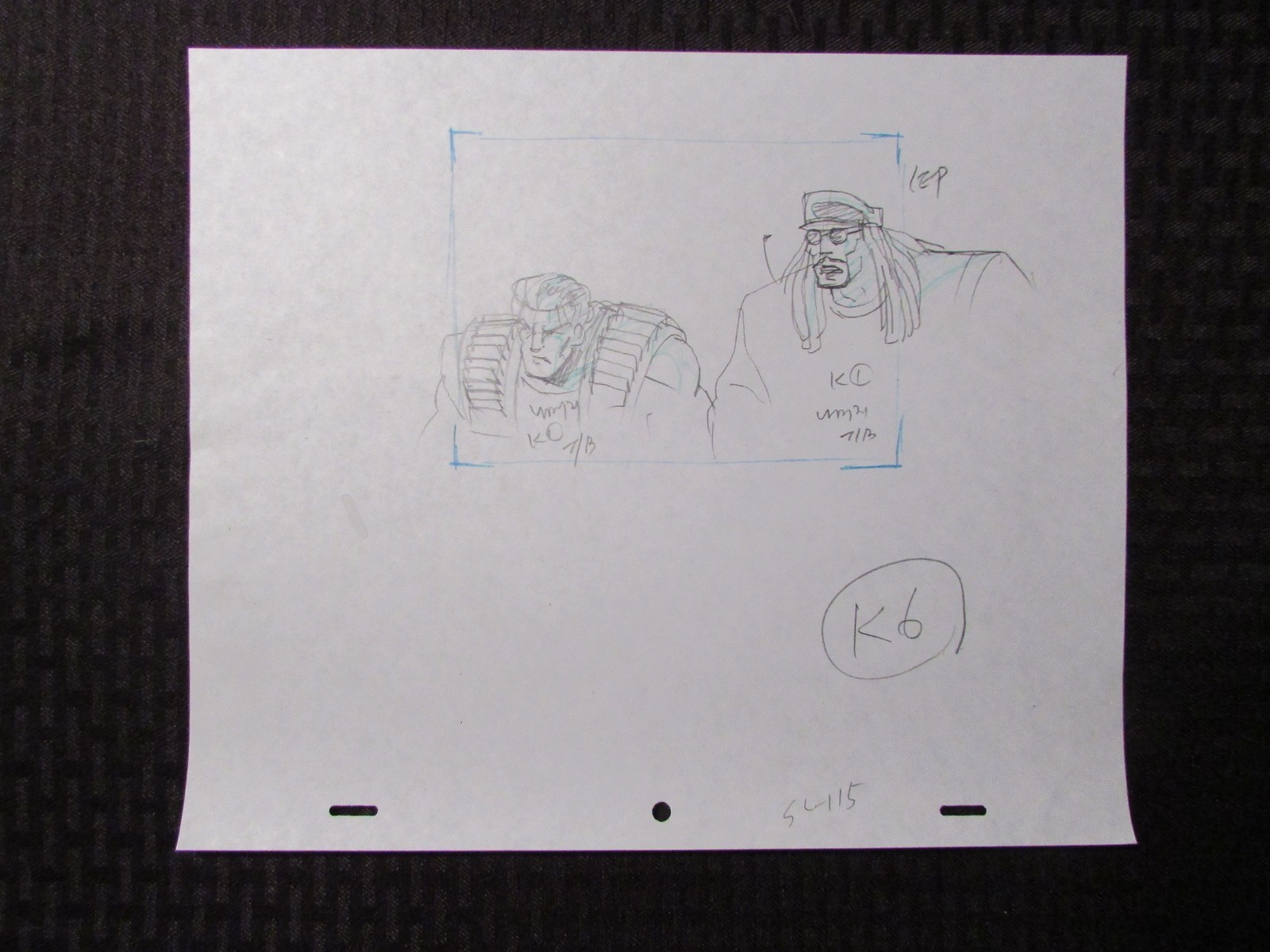 GI JOE Cartoon 12.5x10.5" Animation Detail Drawing FN+ 6.5 SC-115 K-6