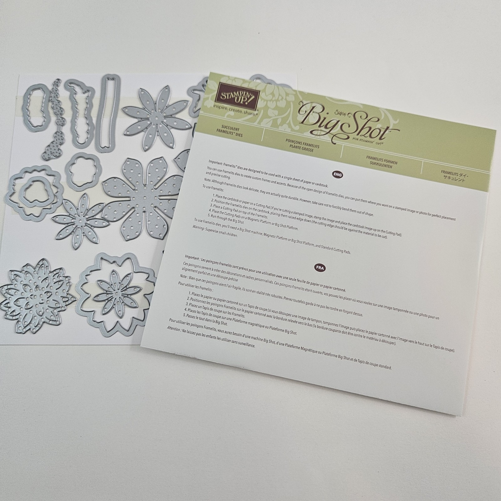 Stampin Up Big Shot Succulent Framelit Dies