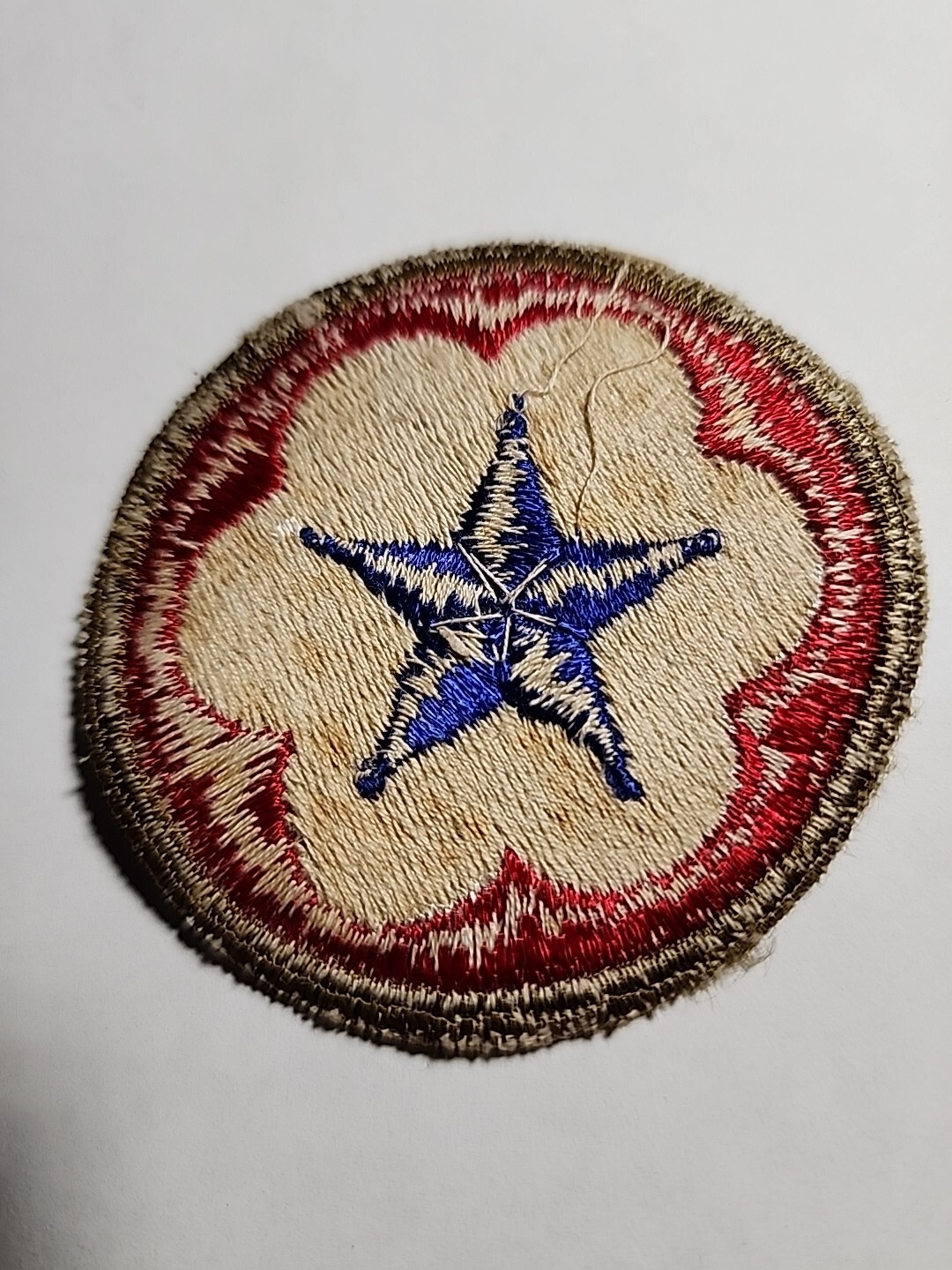 WWII US Army Service Forces Patch Green Border Variation WWII