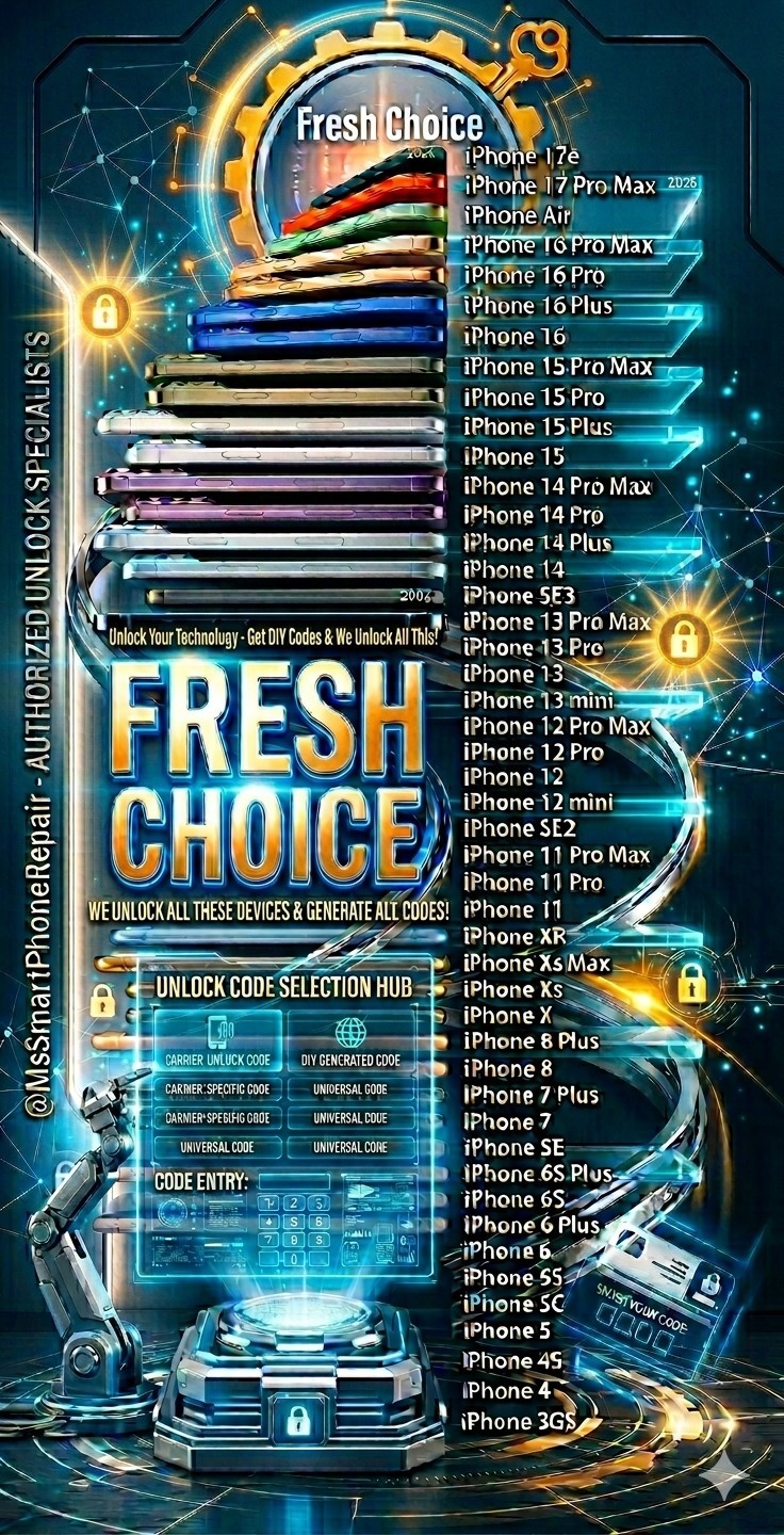 Fresh Choice iPhone Unlock Service – All Models Supported