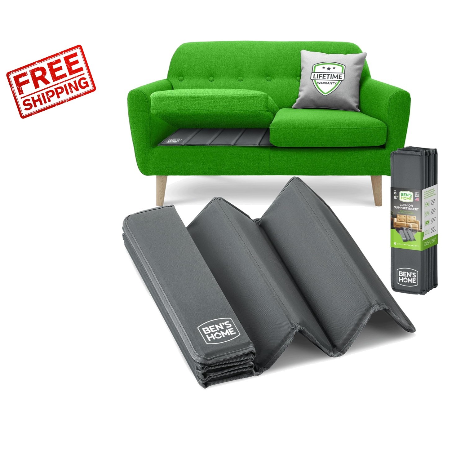 Heavy Duty Loveseat Cushion Support Board - Instant Repair for Sagging Sofas