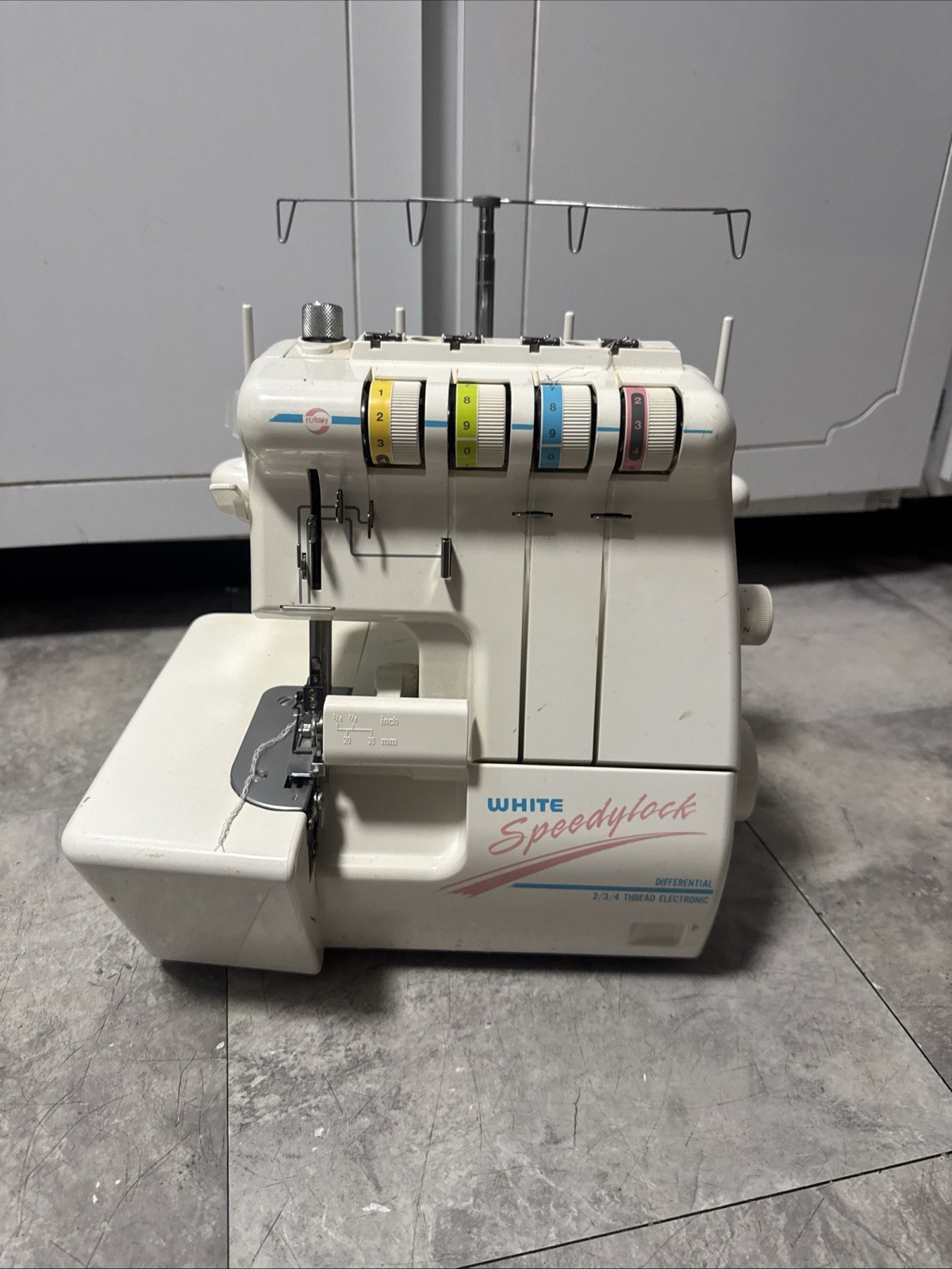 White Serger Speedylock Model #SL234D Untested No Pedal