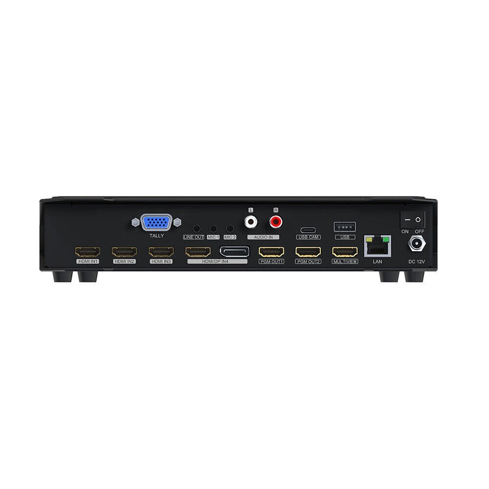AVMATRIX HVS0401E 4CH HDMI/DP Video Switcher/Mixer Multi-Camera Live Streaming