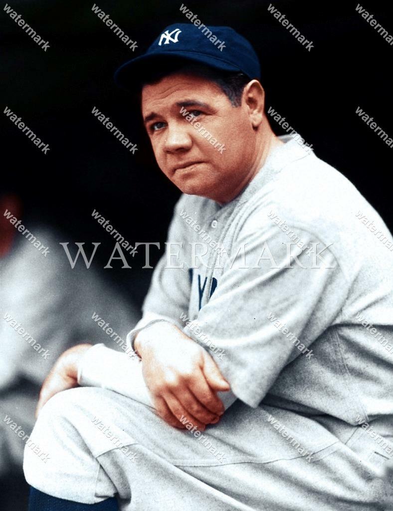 EK837 Babe Ruth New York Yankees Baseball 8x10 11x14 16x20 Colorized Photo