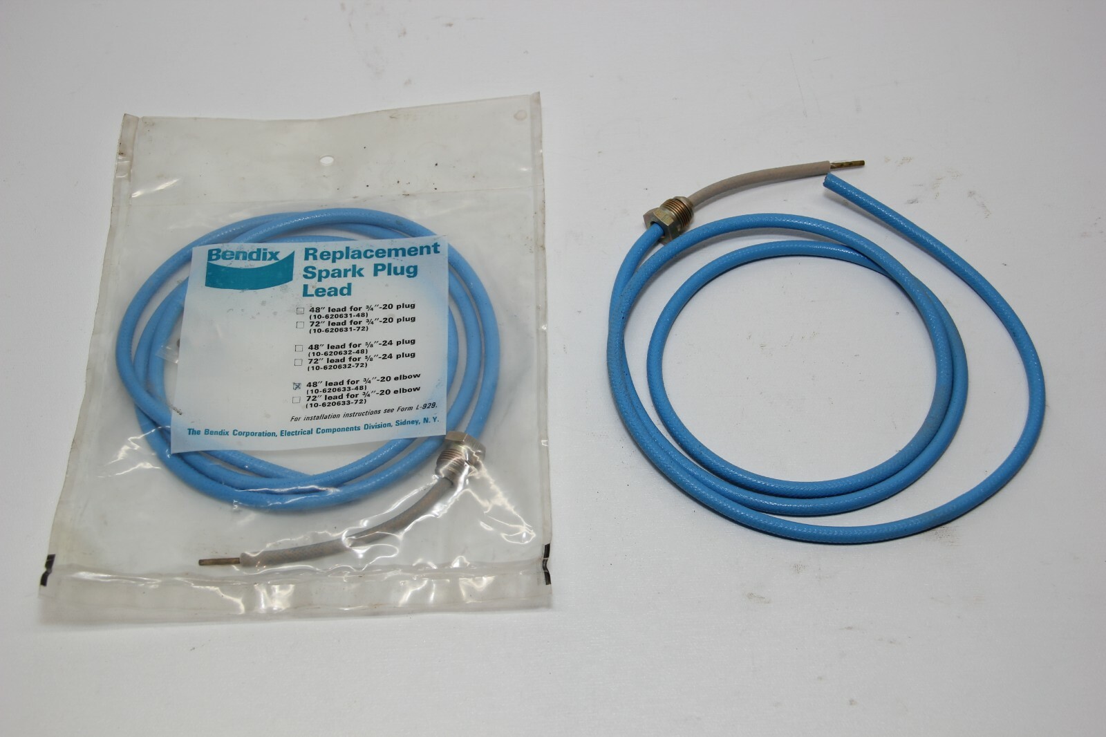 New Surplus Bendix Replacement Spark Plug Lead P/N: 10-620633-48