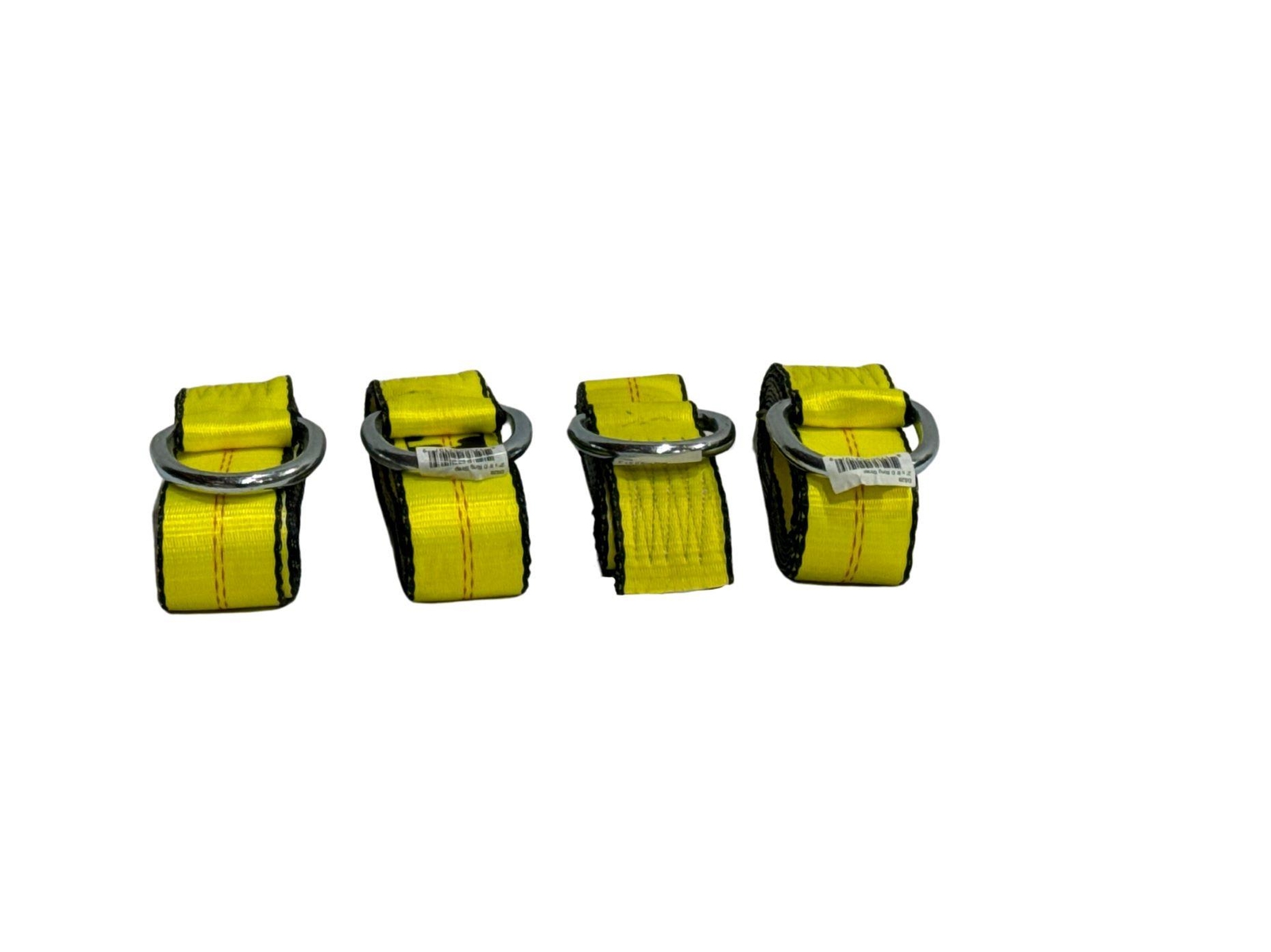 2"X8' Lasso Tow Strap w/ D Ring Hauler Tie Down Flatbed Trailer Fleet Tough 4pk