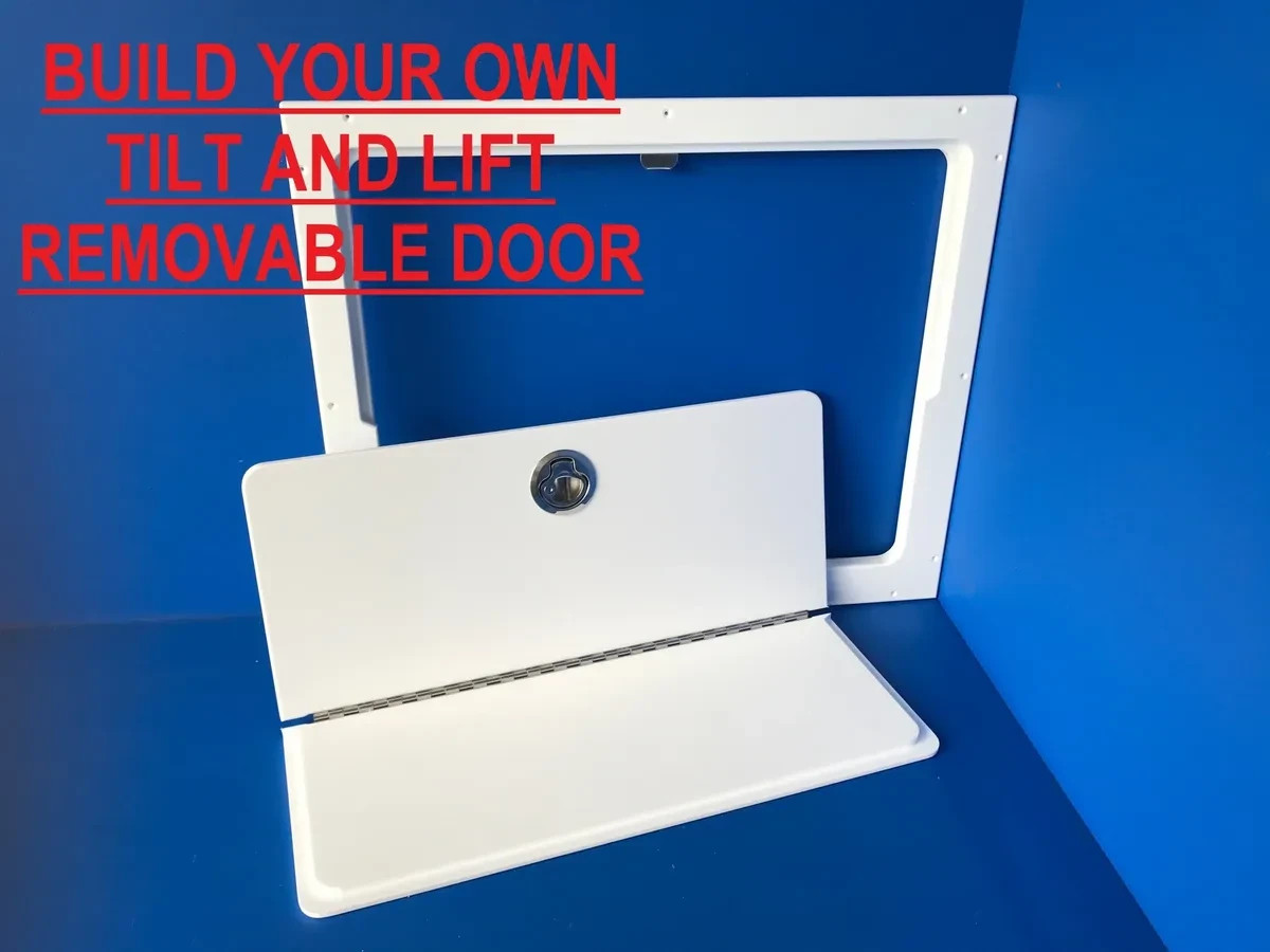 BUILD YOUR OWN TILT/LIFT REMOVABLE DOOR (10" TO 24" (W) AND 10" TO 24" (H) WHITE