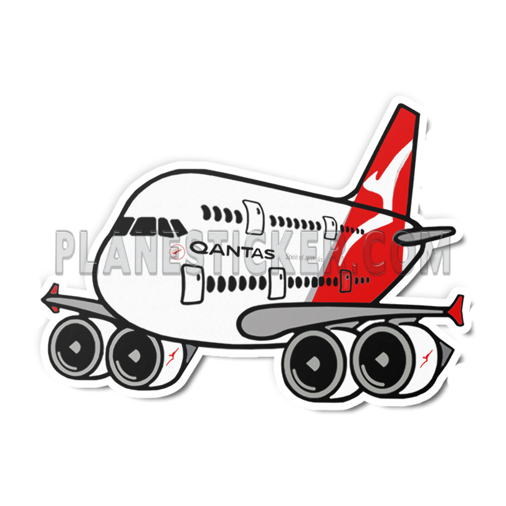 Qantas Airbus A380 Magnet