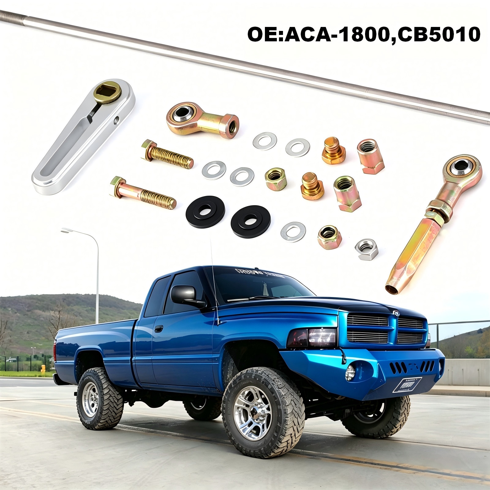21" Adjustable Column Shift Linkage Kit ACA-1800 For GM TH-350 TH-400 4L60 4L60E