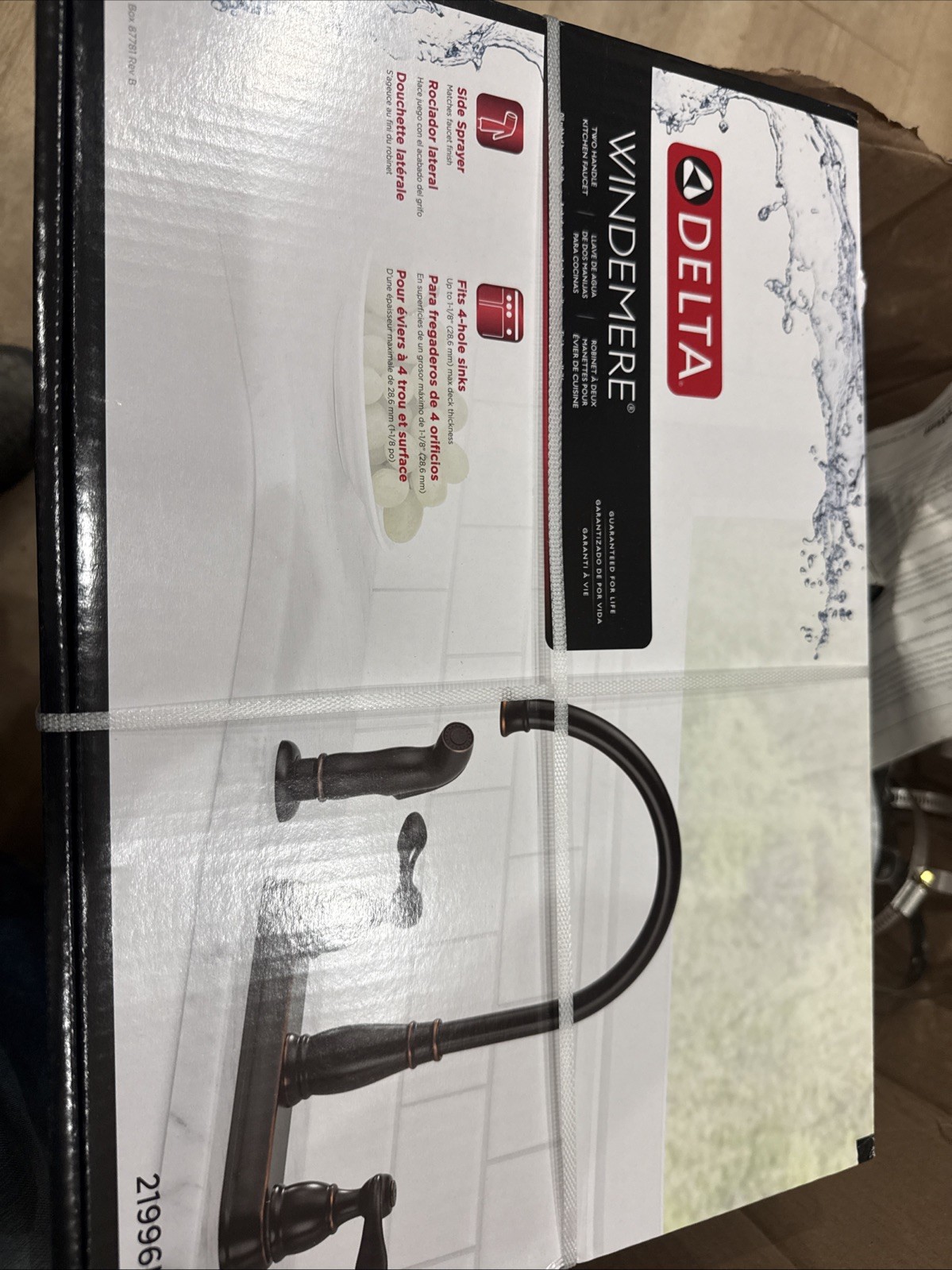 Delta Windemere 21996LF-OB Two Handle Kitchen Faucet - Oil Rubbed Bronze