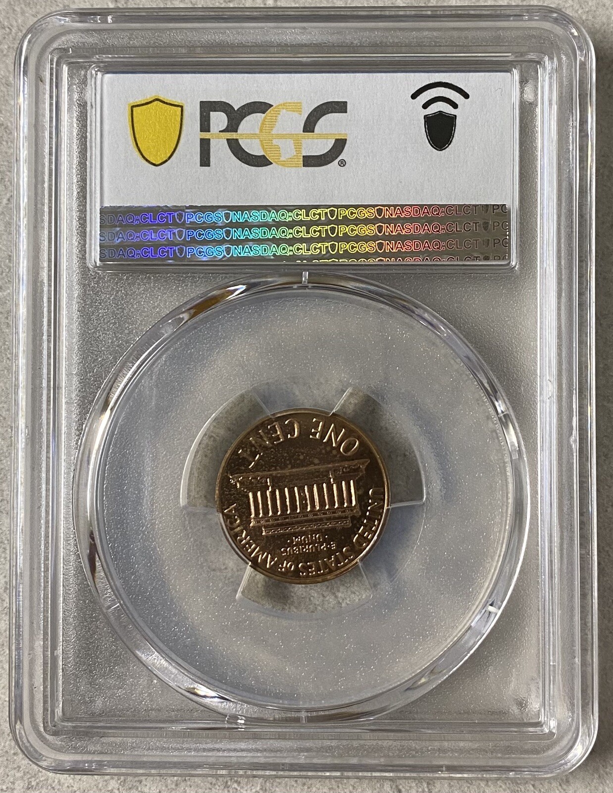 1962 1C Proof Lincoln Cent PCGS PR66RD, Gold Shield