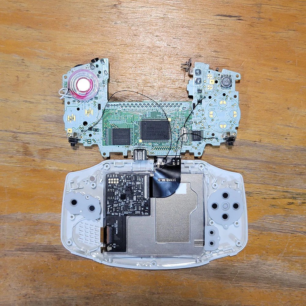 FunnyPlaying Gameboy Advance Laminated ITA TFT Backlight Kit with Shell GBA AGB