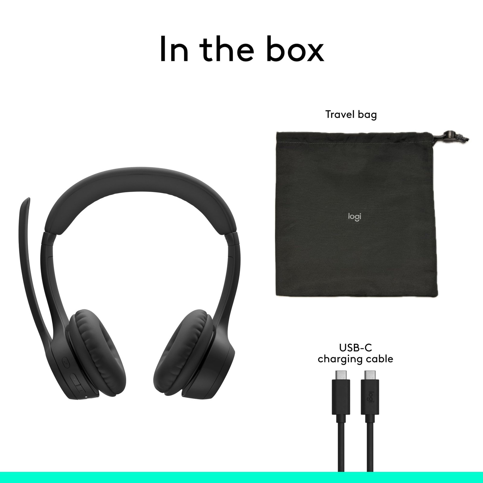 Logitech Zone 305 Wireless Bluetooth Headset With Microphone Black 981-001457