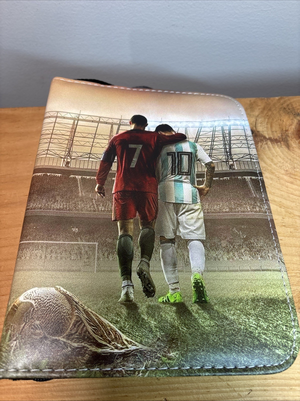 Soccer Card Binder - 400 Capacity Card Album, 3 Ring Card Ronaldo & Messi