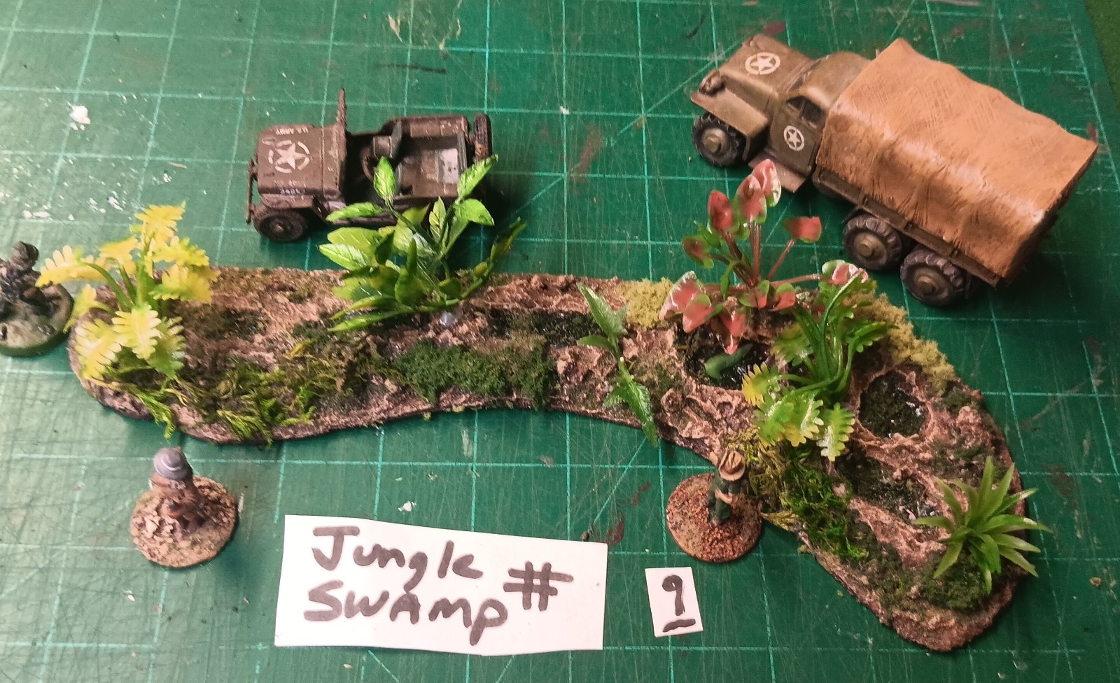 15mm 28mm FOW , Bolt action wargaming Large Jungle Swamp lot of 1 #9