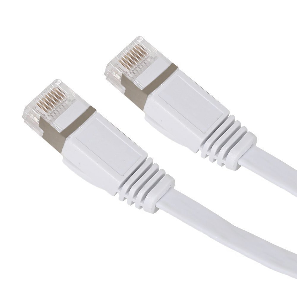 15FT Category 7 Cat7 Shielded Network Ethernet Patch Cable Cord - White