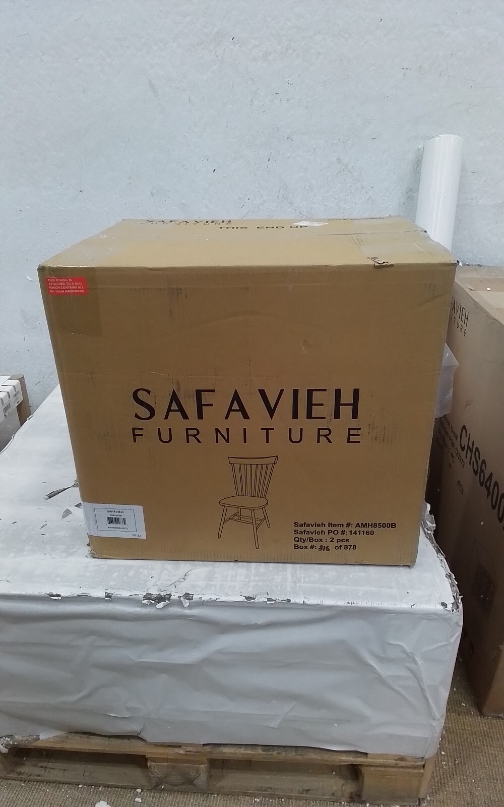 Safavieh PARKER SPINDEL SIDE CHAIR, Reduced Price 2172732691 AMH8500B