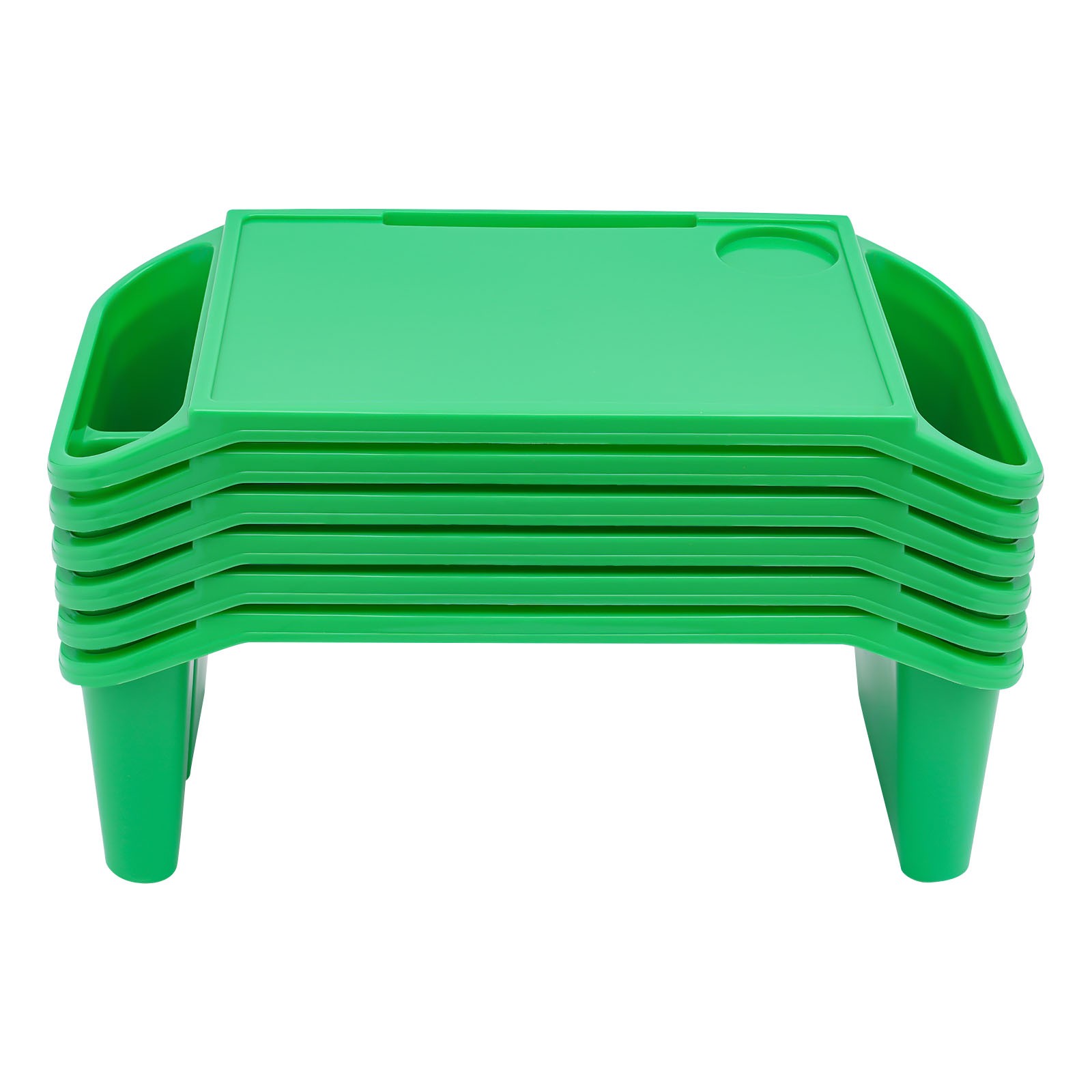 6 Pcs Kids Lap Desk Rectangular Desk Tray for Writing Eating Game Classroom USA