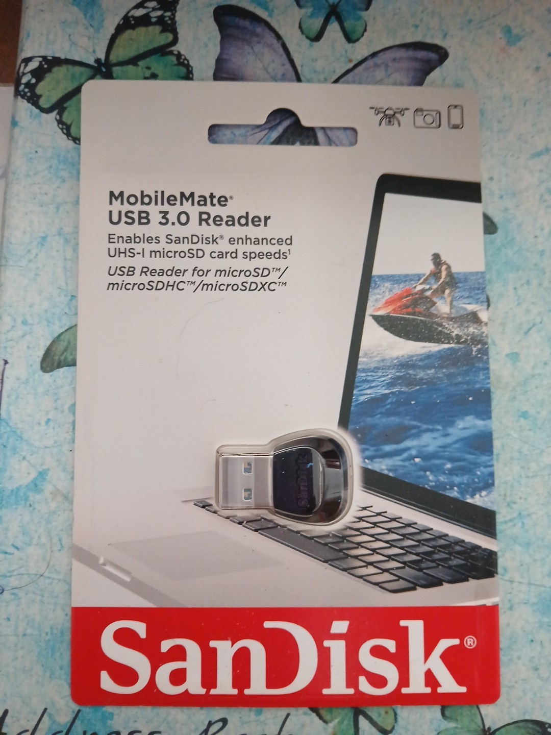 Brand New SanDisk MobileMate USB 3.0 microSD Card Reader SDDR-B531-AN6NN