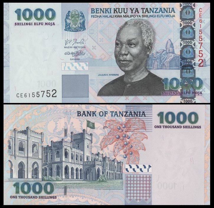 Tanzania 1000 Shillings ND(2006) P36b UNC