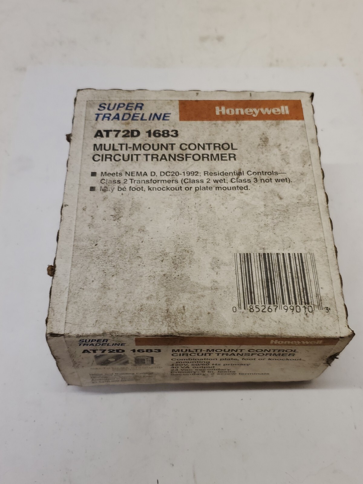 Honeywell AT72D-1683 Multi-Mount Control Circuit Transformer