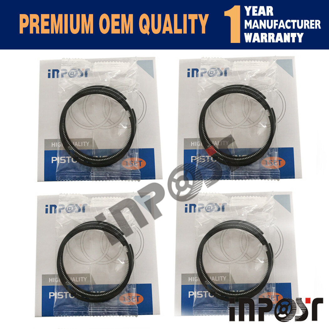 4 Set TK486E Piston Ring Fit for Thermo King TK4.86E Engine STD Size 86*2+2+4