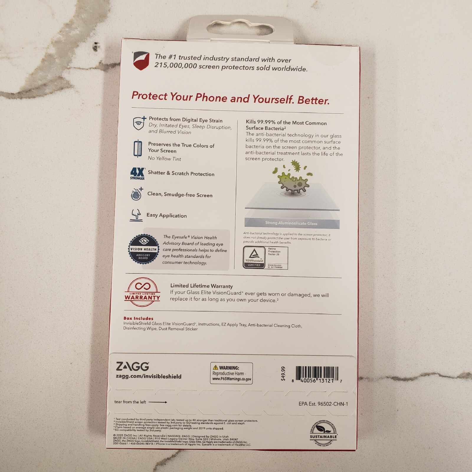 Invisible Shield iPhone 12 Mini Screen Protector with Eyesafe Technology