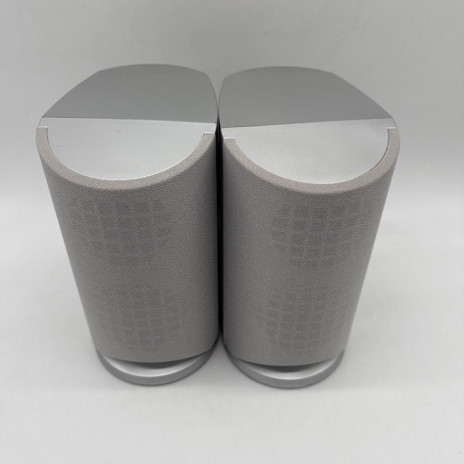 Coby CX-CD375 Speakers Pair 4 OHM Silver -- TESTED & Working