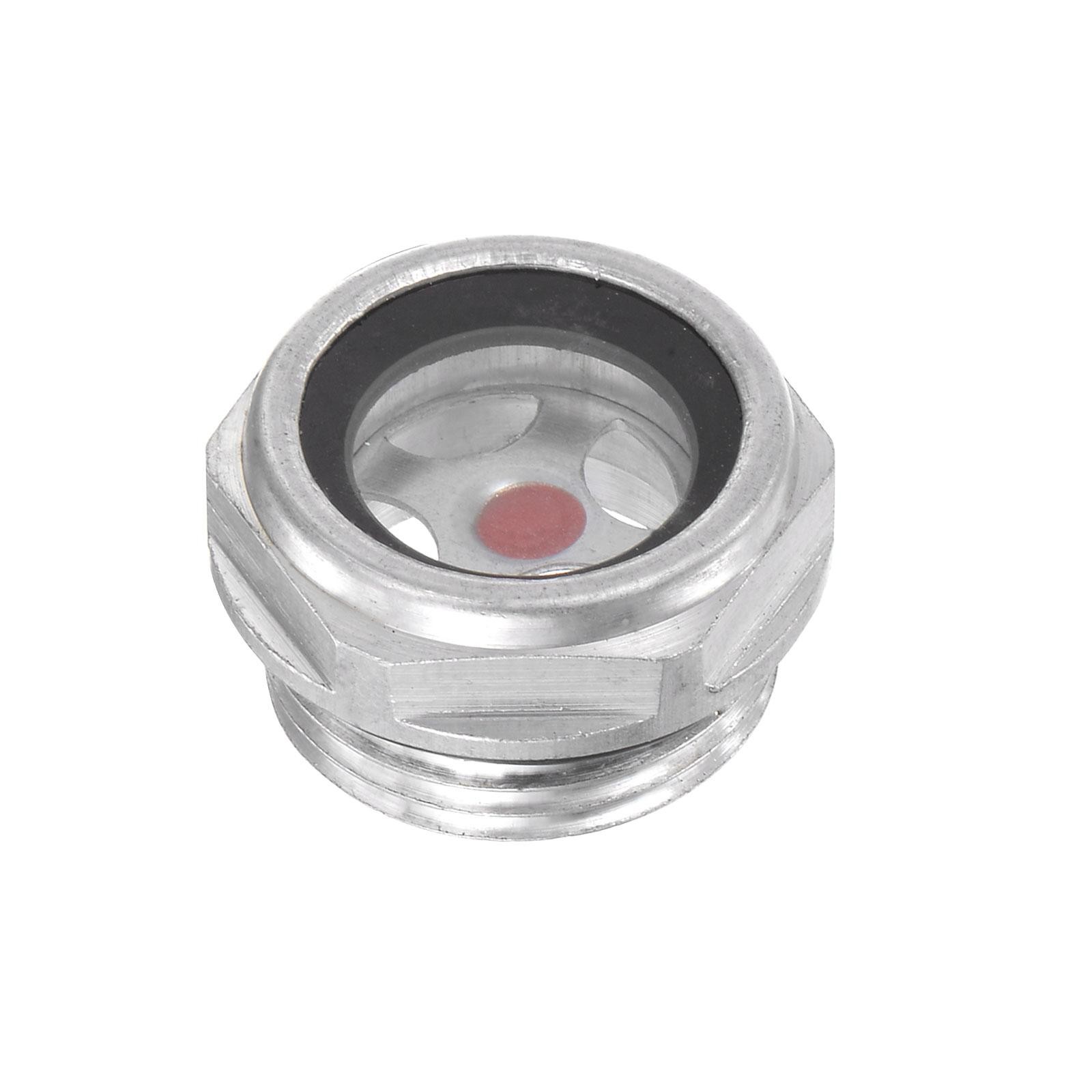 Air Compressor Oil Level Gauge Sight Glass M22x1.5mm Male Thread Aluminum