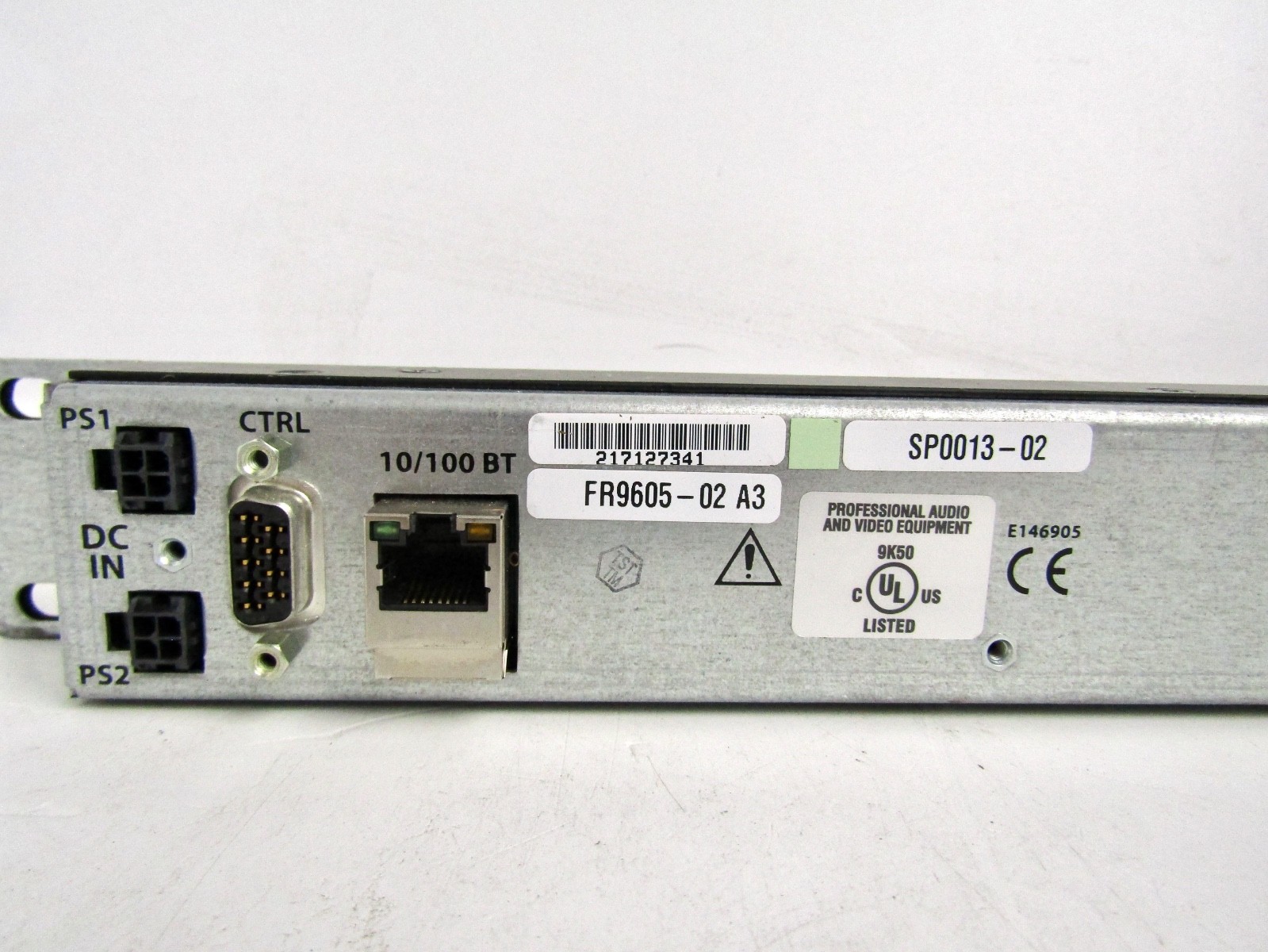 Miranda NV9605 Multimode Paging Control Panel - Shallow Rack mount - Used