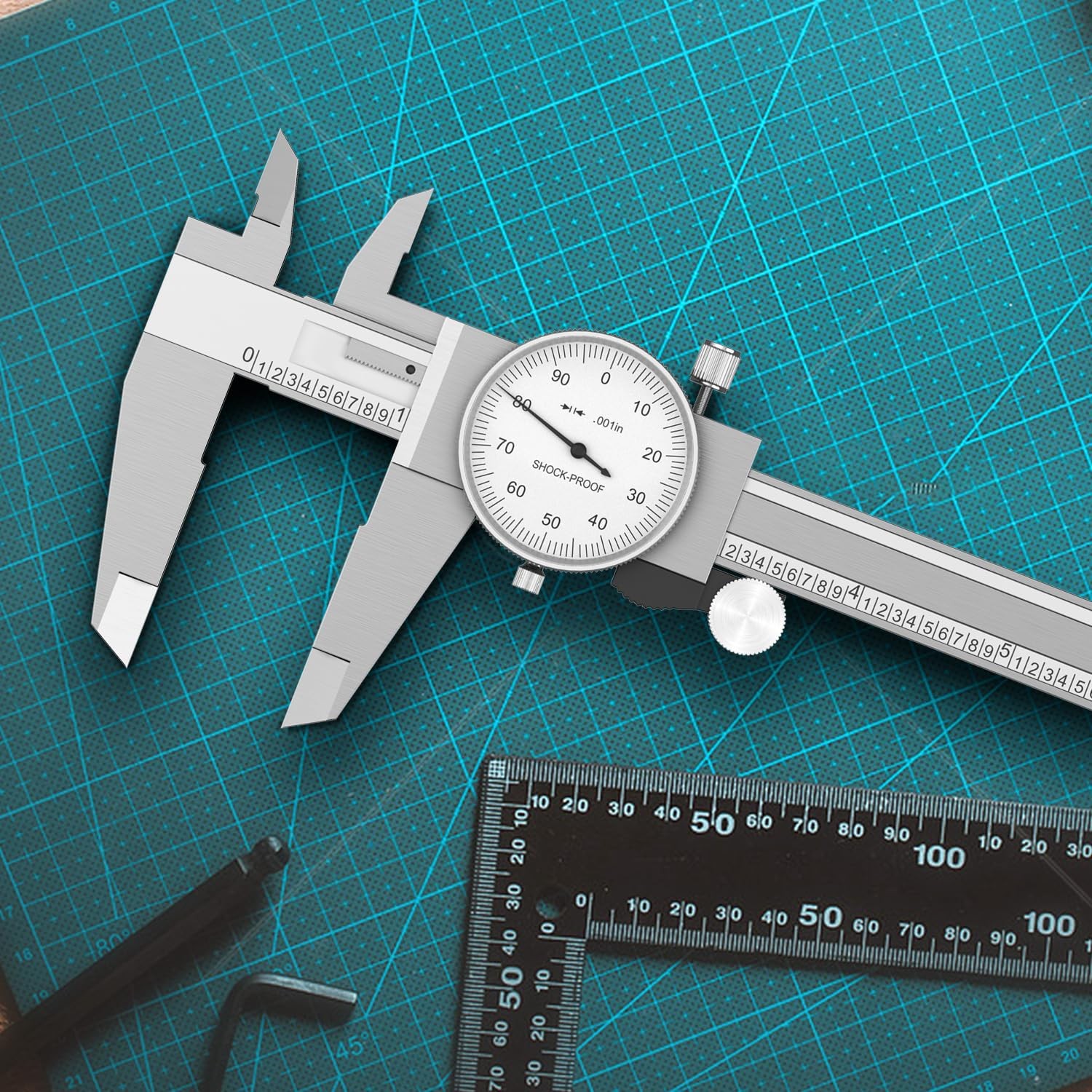 Dial Caliper Shockproof Dial Caliper Precision Caliper with Watch 0-9 Range, ...