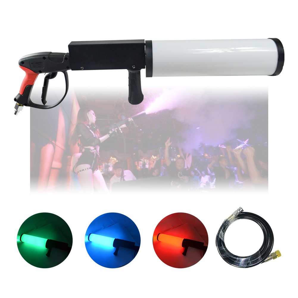LED CO2 Gun Cryo Fog Stage Effect CO2 Jet Machine With 3M CO2 Hose | USA STOCK