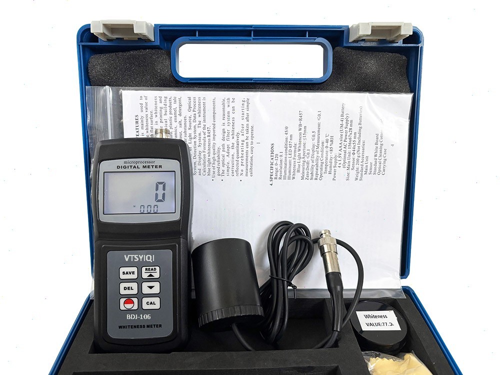 Handheld Whiteness Tester with Range 0%~120% Resolution 0.1% for Textile Paint