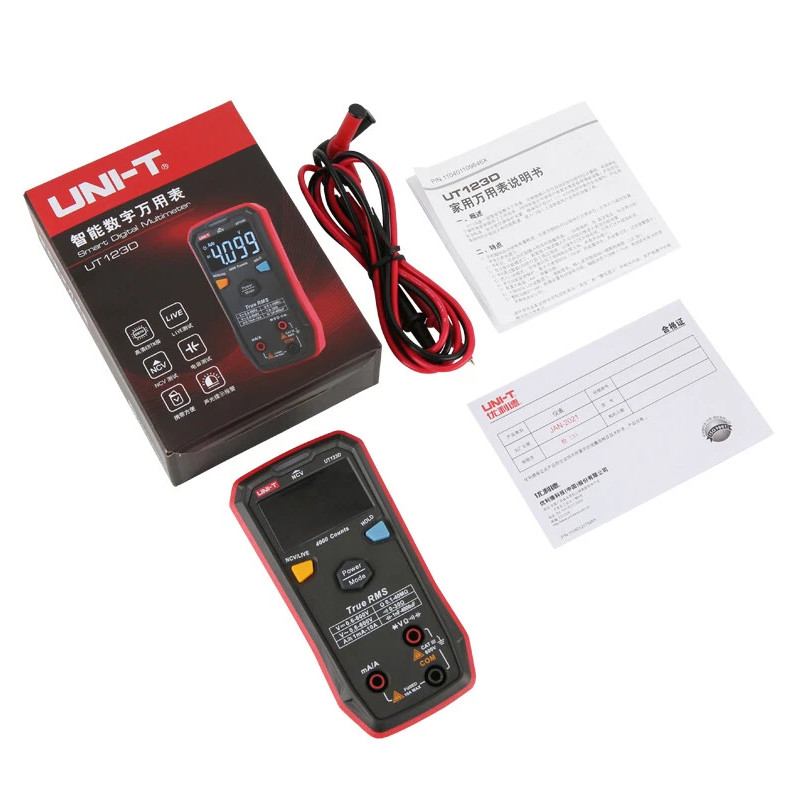 UNI-T UT123D Mini Digital Multimeter Auto Range Data hold AC DC Meter